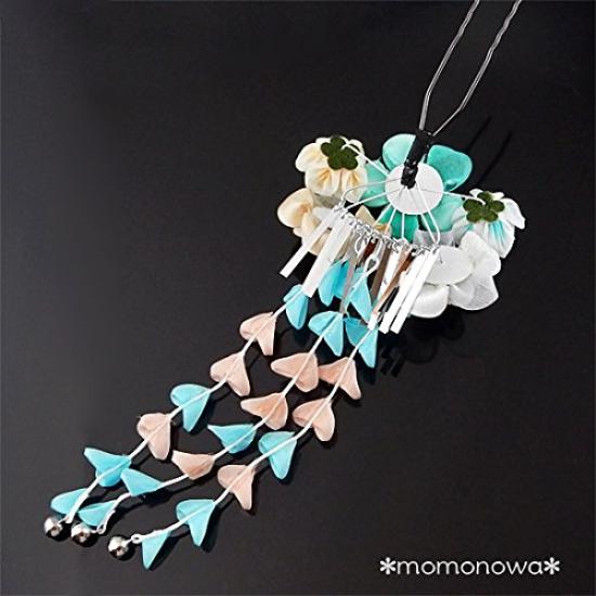 Hair Hanging Wisteria Hair Accessory Tsumami-zaiku Ornament, Coming-of-Age Ceremony, Wedding, Kimono, Yukata,