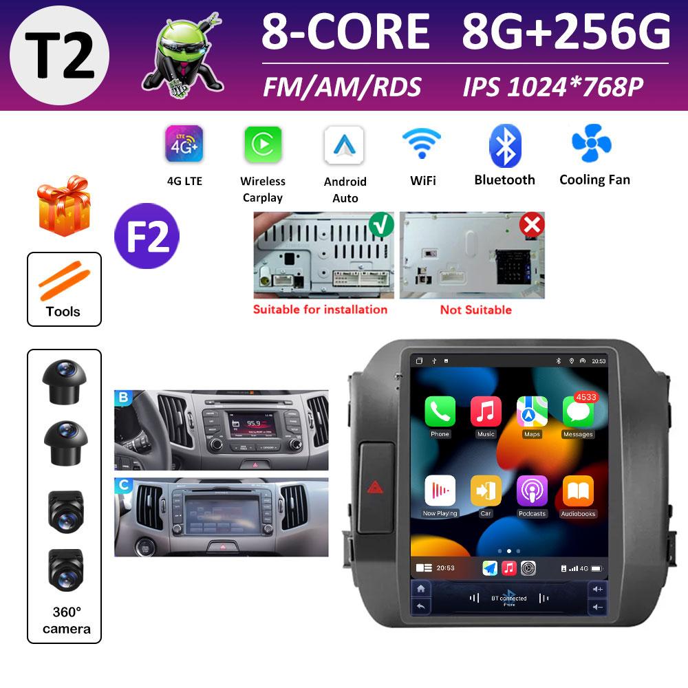 Car Multimedia Video Audio Player for KIA Sportage 3 SL 2010 2011 2012 2013 - 2016 Wireless Carplay WIFI DSP Stereo Bluetooth 4G