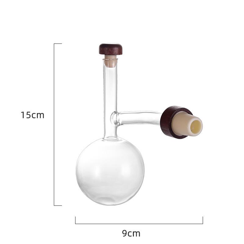 

Glass Wine Aerator, Peach Shape Red Wine Bottle Pourer, Quick Wine Decanter Spout Professional Sobering Device Alcohol Dispenser