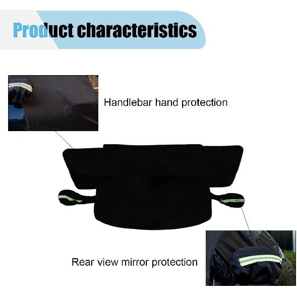Car Windshield Cover For Ice And Snow, Large Automobile Windshield Frost Cover With Side Window And Rearview Mirror Protector, Windshield Snow Cover