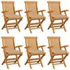 VidaXL Set of 6 Garden Chairs with Cushions, Patio Seats, Dining Chairs, Outdoor Patio Furniture, 3062559