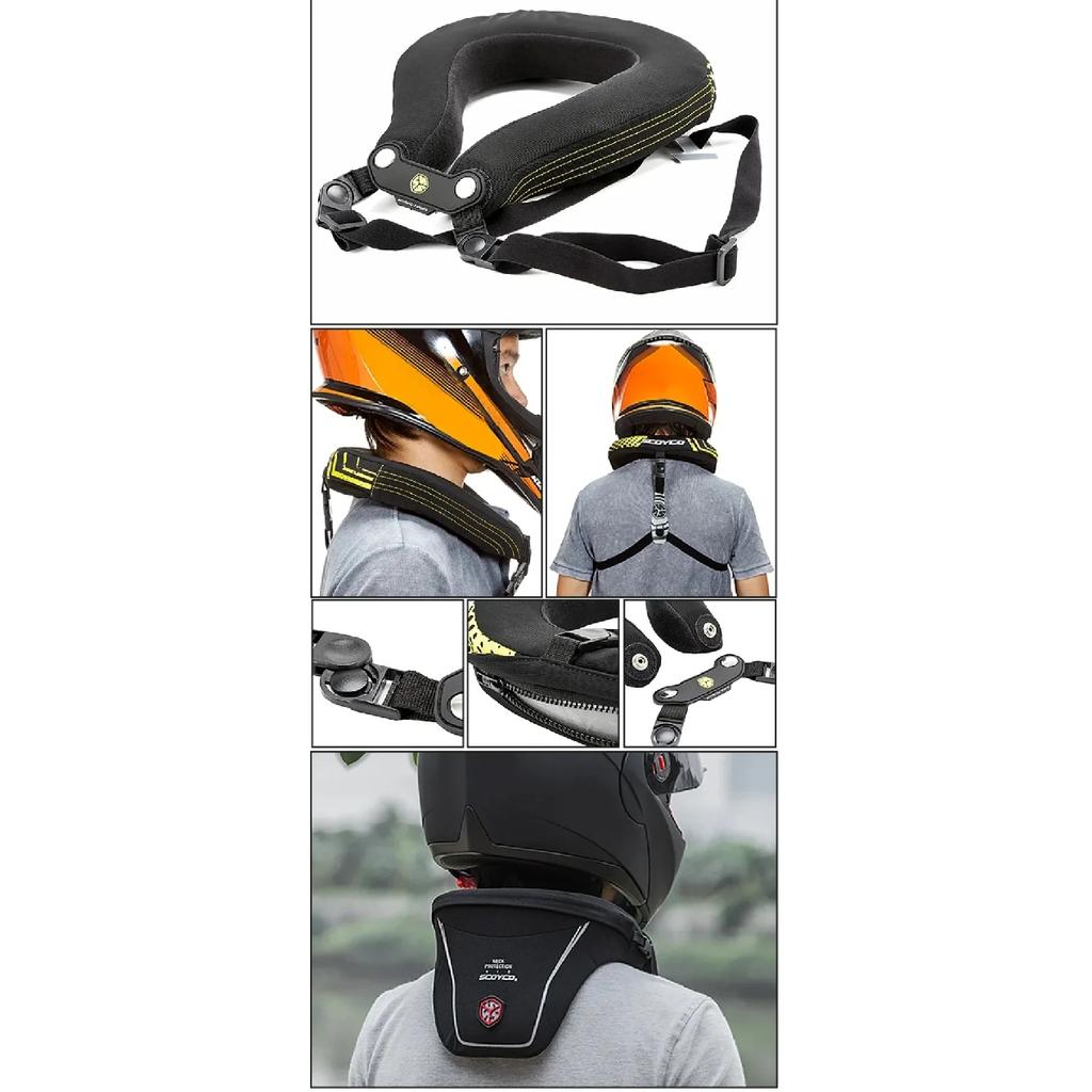 High-quality SCOYCO N02B Neck Protector Men Women Motorcycle Cycling Racing Protective Gear Long Distance Motocross Neck Guard