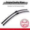 Compatible Wiper Blades for Honda Models: Civic, CRV, Odyssey, XRV, Fit, Lingpai, Fengfan, and Accord.