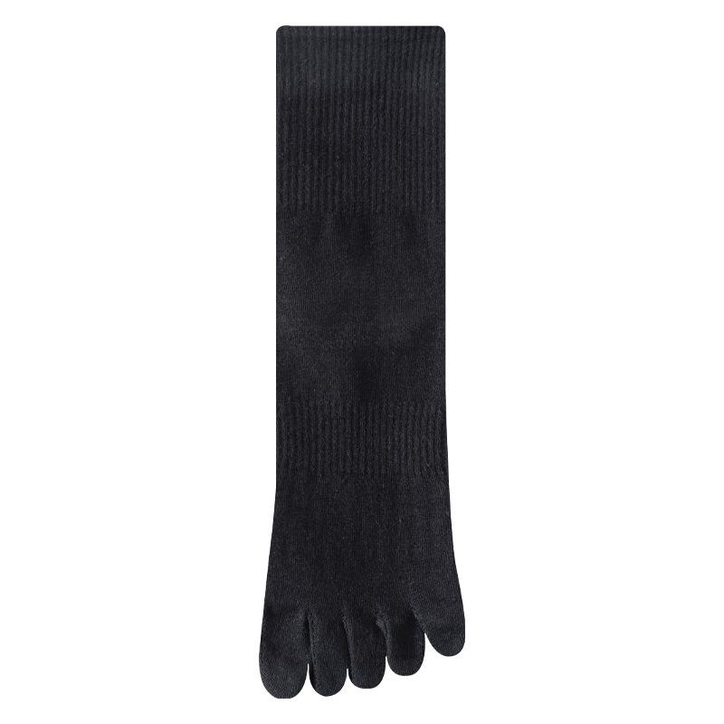 Women's Antibacterial Cotton Five-Toe Mid-Calf Socks for Spring and Autumn