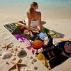 proof beach towel with a Kuroko's Basketball2 pattern - soft,absorbent,quick-drying,machine washable - perfect for swimming,camping,bathing