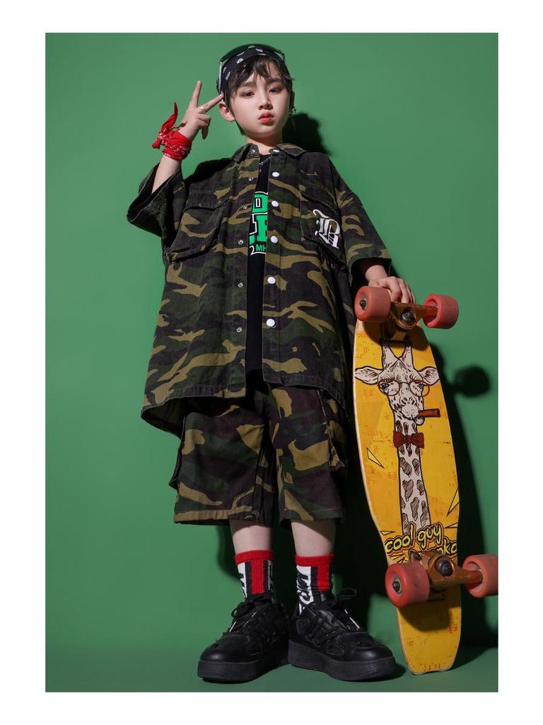 Girls' Japanese Street Style Jazz Dance & Hip-Hop Stage Costume