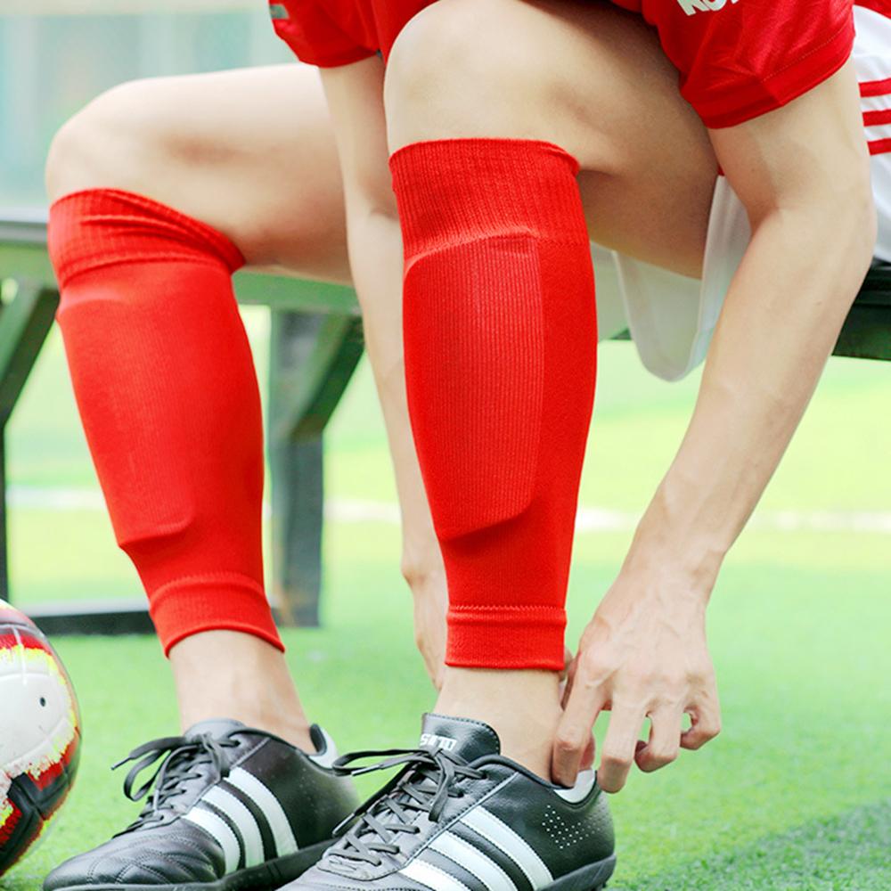 LINTORE 1 Paar Erwachsene Fußball Beinschoner Socken Schweißabsorbierend Waden Kompressionsschoner