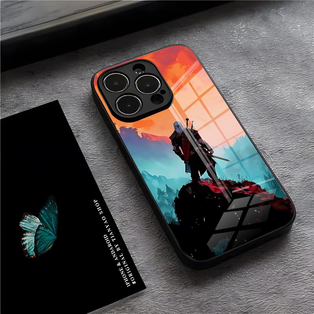 The W-Witcher Phone Case For IPhone 17 Pro Max 15 Pro 16 14 Plus 12 13 Mini 11 Pro Shockproof Glass Cover