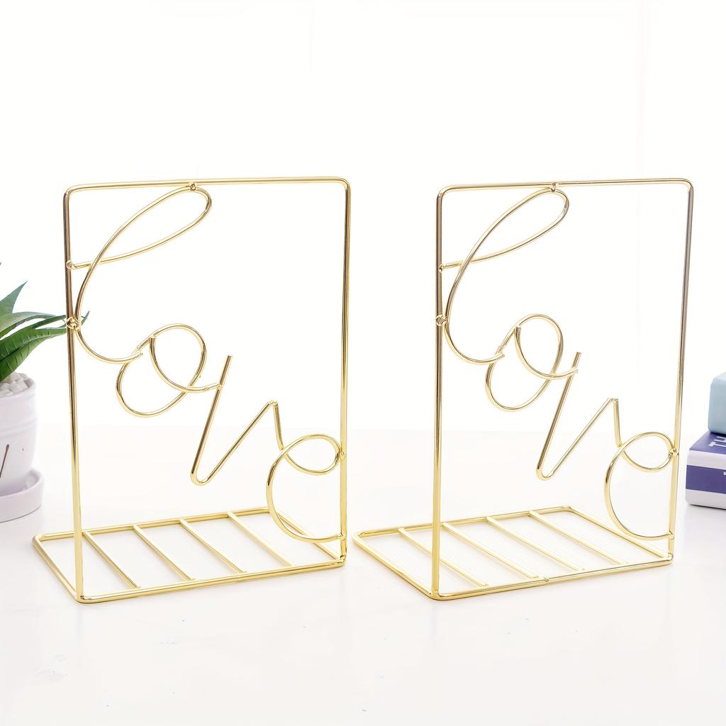 2 Pcs Metal Telescopic Bookstands - Doubling As Desktop Storage Racks,Ideal for Home Background Decoration In Family Studies,Living Rooms and Bedrooms