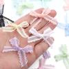20pcs 3.5x4cm Gauze Satin Ribbon Bows Colorful Small Size Bowknots For DIY Wedding Party Headwear Gifts Packaging Decoration