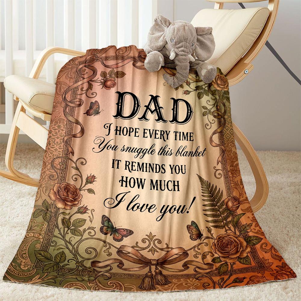 Papa's Legend And Love Flannel Blanket-Soft and Suitable for Sofas,Beds,Offices,Travel,All Seasons,Great Gift for Holidays and Birthdays.