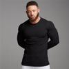 6624 menn;s T-skjorter Ren farge bomull herre';s slank syv-punkts ermet raglan t-skjorte med rund hals hit farge sport fitness hip hop
