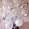 10pcs 12inch Glitter Confetti Latex Balloons Clear Transparent Ball Baby Shower Birthdy Party Wedding Decoration Air Globos