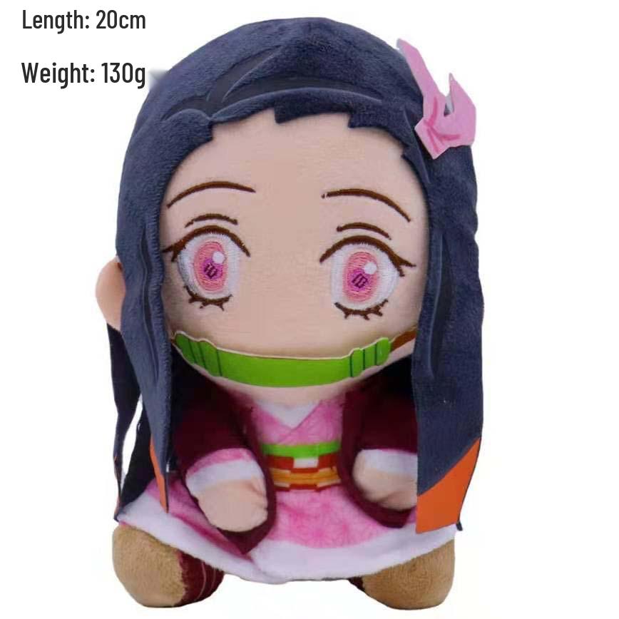 Demon Slayer Plush Toy Set: Tanjiro, Tomioka, Zenitsu, Nezuko Dolls