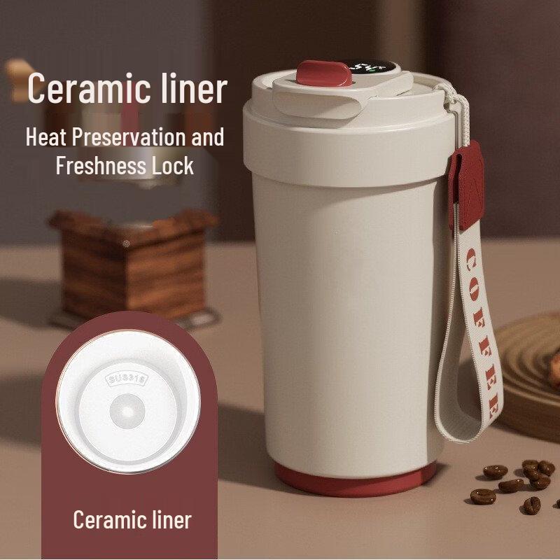 

Shangqi Smart Temperature Display Insulated Coffee Tumbler (Set of 2)