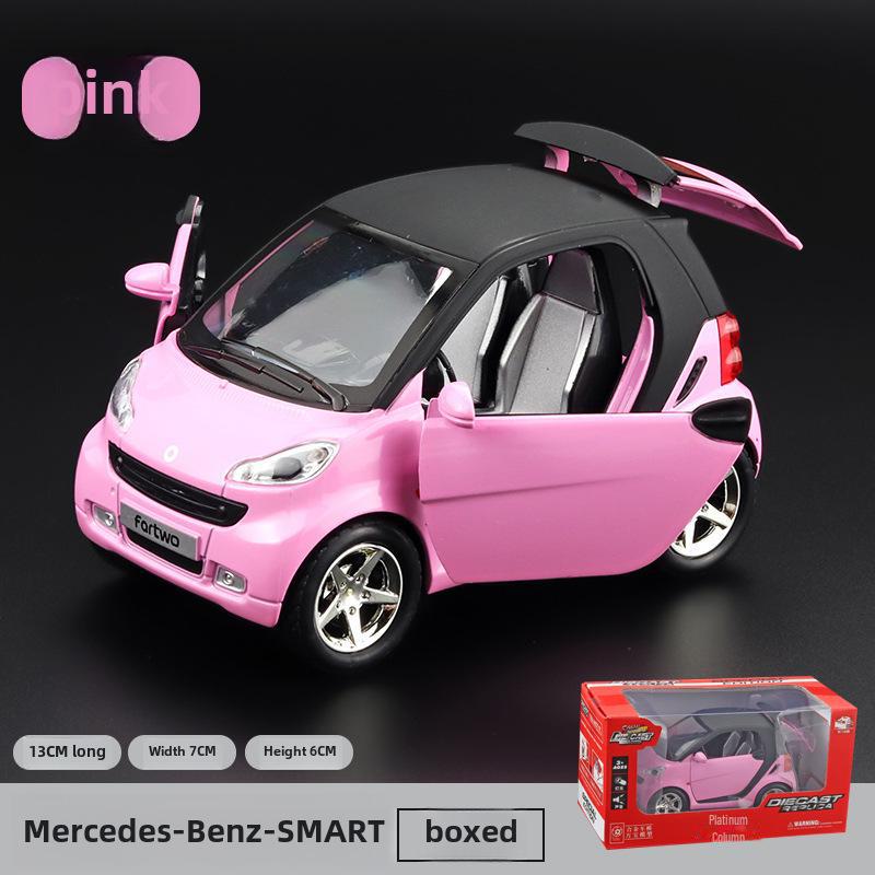 Pull-Back Alloy Toy Car with Lights and Sound, Cute Model for Boys and Girls