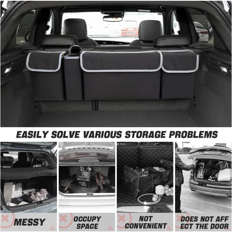 Car Trunk Organizer Backseat Storage Bag High Capacity Multi-use Oxford Car Seat Back Organizers Automobile Interior