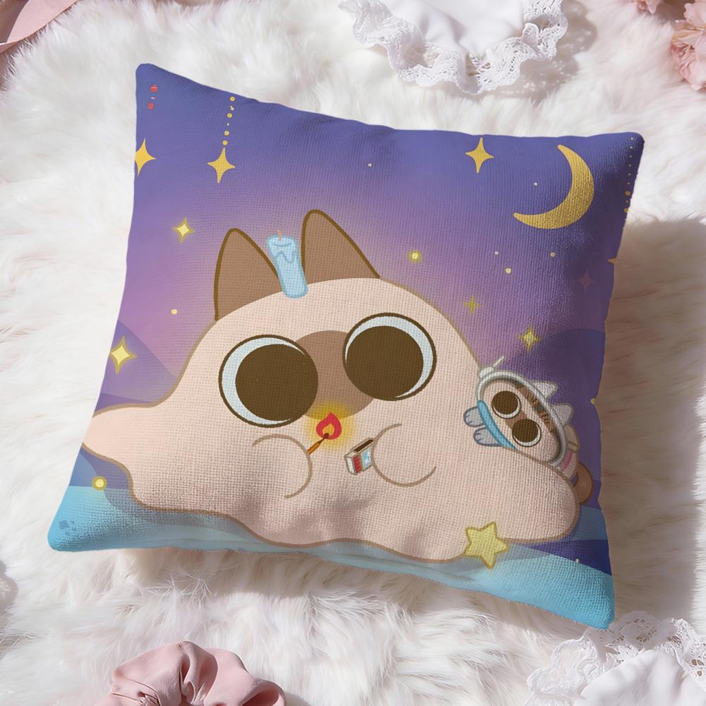 

Cute A-AzukisanS Cushion Cover Premium Comfort Reversible Pillow Cove -Two in One Design for Any Room & Car Interior 30cmx30cm