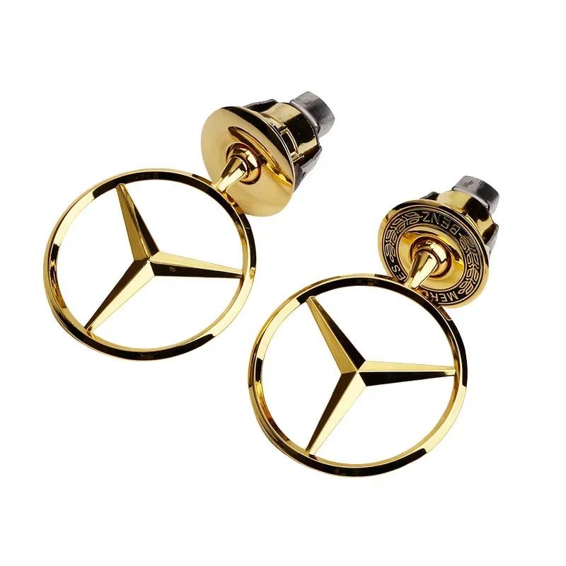 C200 E200 Per Mercedes Benz Stella sul Cofano - Emblema per Cofano Auto Logo Cromato Anteriore Segnaletica Cofano per Benz Classe C E S W204 W205 W212