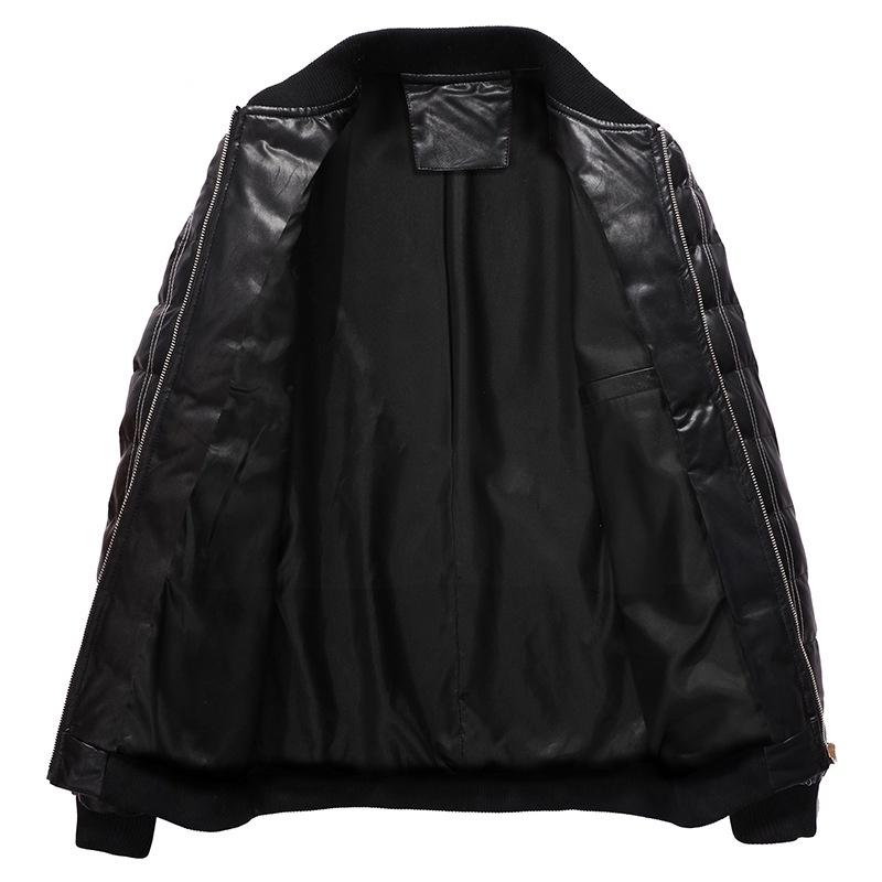 Mens Stand Collar Warm Thick Snow Winter Coat Jacket Puffer Bomber For Cold Days