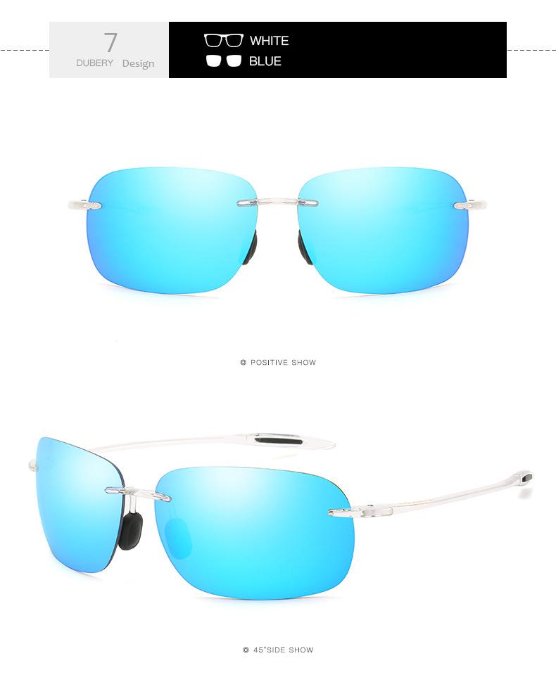 New Men's Rimless Sunglasses Sport Driving Sunglasses Ultra Light Rimless Glasses