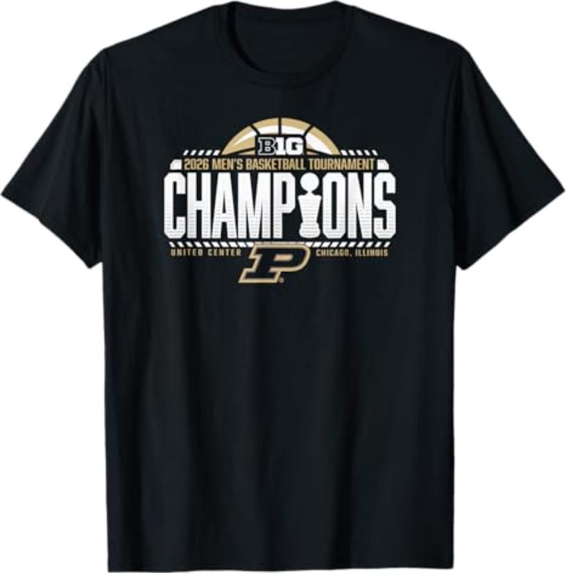 Camiseta Purdue Boilermakers Baloncesto Campeones Big Ten 2026 S разноцветный
