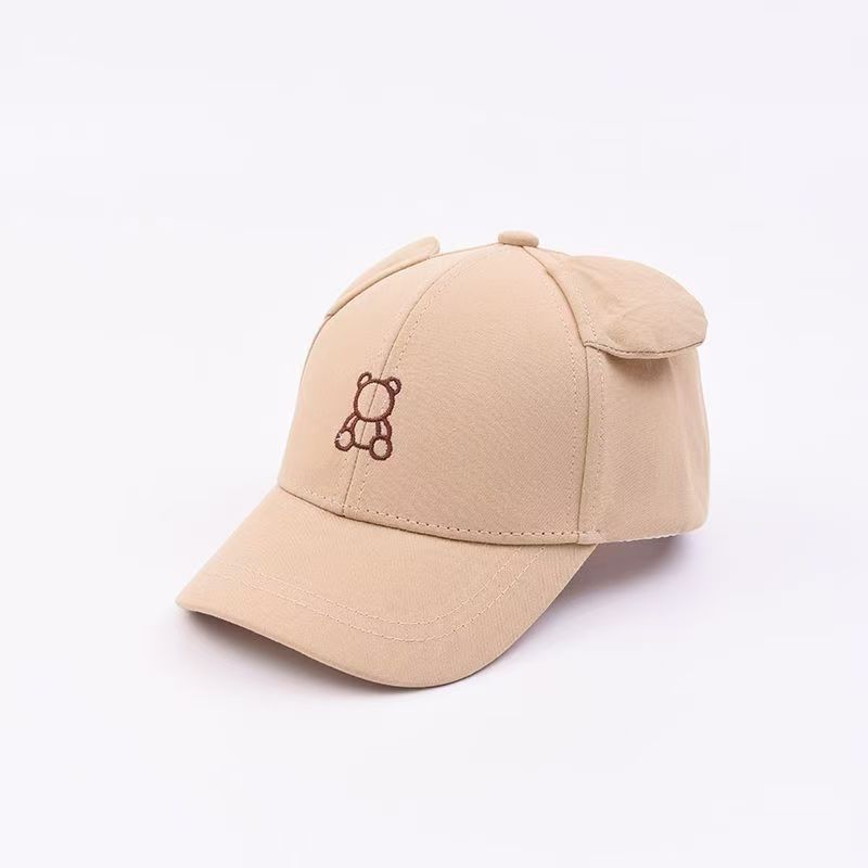 Baby Junge Mädchen Baseballkappe 47-49cm 1-3 Jahre Kleinkind Kind Hut Niedliche Cartoon Bär Stickerei Papa Hut Snapback Verstellbar Sonnenschutz