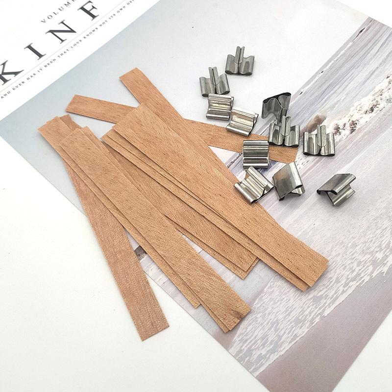 Original Wooden Chip Wick for Smokeless Scented Candles - DIY Handmade Wax Material
