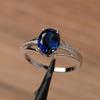 Eleganter Damen-Ovalzirkonring - Heiß verkaufter Stil