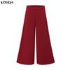 VONDA 2PCS Women Batwing Sleeve Belt Blouse and Pants Casual Oversized Two Picecs Sets Outfits
