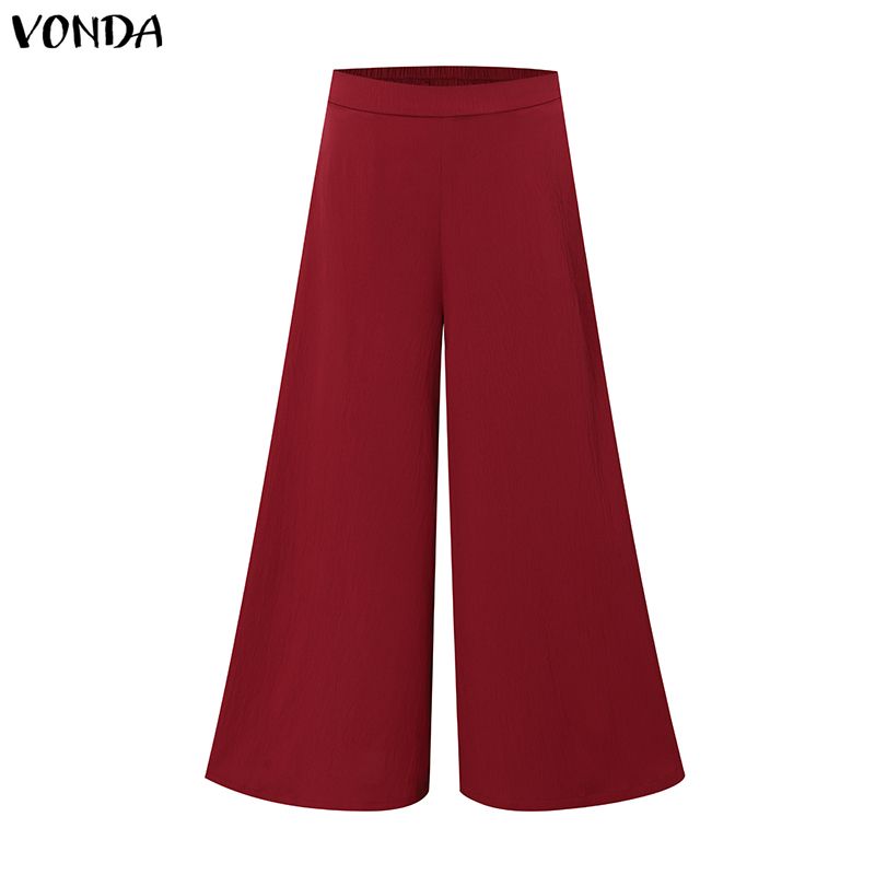 VONDA 2PCS Women Batwing Sleeve Belt Blouse and Pants Casual Oversized Two Picecs Sets Outfits