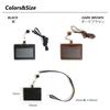 MASACCIO Genuine Leather ID Card Case with Reel, MCH051, Black, with Stretchable Reel Strap, Employee ID Card Holder, Cowhide Leather, Simple Design