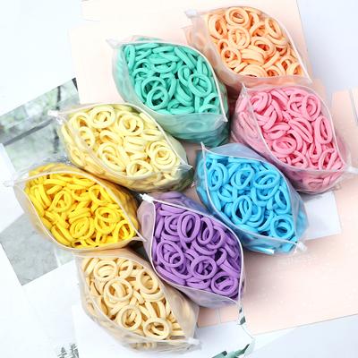50-200 Pièces Enfants Couleur Bonbon Bandeau Cheveux Fille 3 CM Basique Multicolore Chouchou Élastique pour Queue de Cheval Accessoires Cheveux