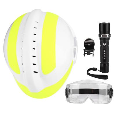Notfallrettung Sicherheitshelme Aufprallschutz Feuerwehrhelm Schutzhelm mit Stirnlampe und