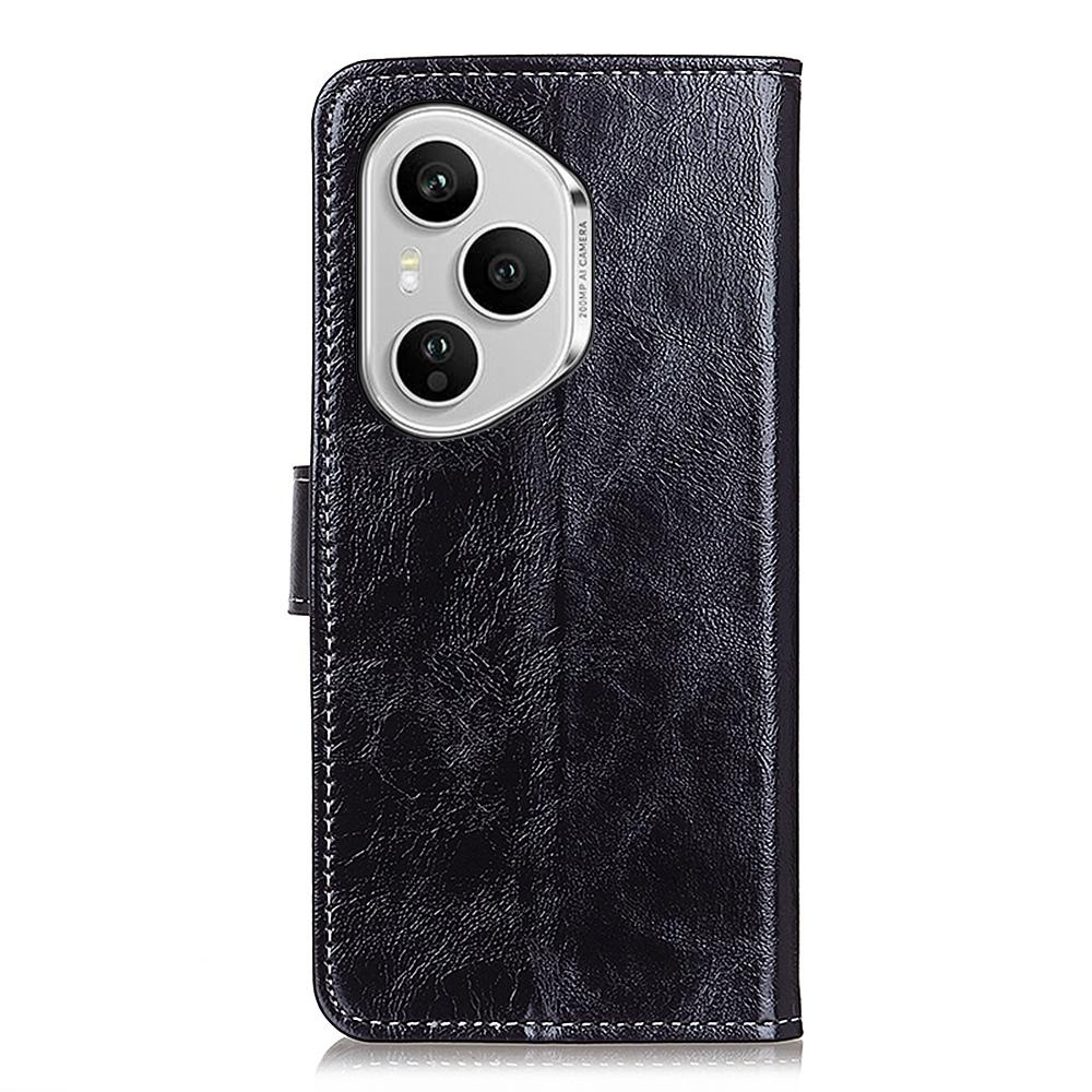 Für Honor 400 Pro 5G (Global) Hülle Brieftasche Leder Handyhülle Crazy Horse Textur