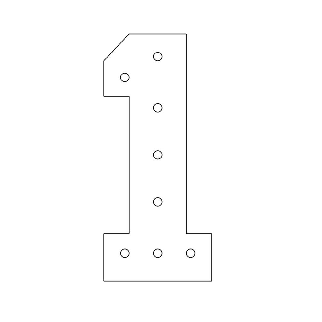 Light up Numbers,1Pc 73cm Marquee Numbers for 1st 16th 21st Birthday Party Decoration,fit for Anniversary Decor,Pre-Cut Foamboad with Yellow Lights