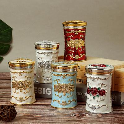 Toothpick Box European Style Large Capacity Plastic Luxury Toothpick Organizer Box Desktop Decor for Home