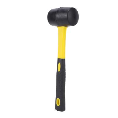 Rubber  ,   Rubber Hammer for Camping, Flooring, Tent Stakes, Woodworking, Soft Blow Tasks Without Damage, Ergonomic Grip Handle