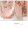 Elegant Summer Chiffon Top & Pants Set for Middle-Aged Women - Chinese Style