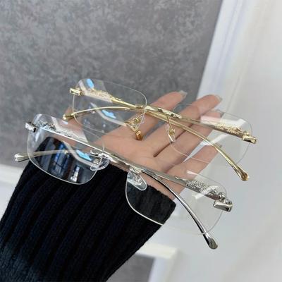 Fashion Retro Square Glasses Women Men Rectangle Vintage Eyeglasses Frame Male Clear Lens Mirror Outdoor Transparent Lens