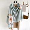 New silk scarf female fashion thin section temperament sunscreen sarong beach towel scarf scarf sarong