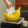 Keramik Kreative Bananen Taschentuchbox Wohnzimmer Couchtisch Heimdekoration Dopamin Papier Schubladenbox Anti Angst Ornament