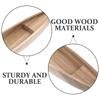 1pc Wooden Mini Boat Model Home Office Desktop Decor Figurines Bedroom nament Wood Craft Item Sturdy Lightweight Simple