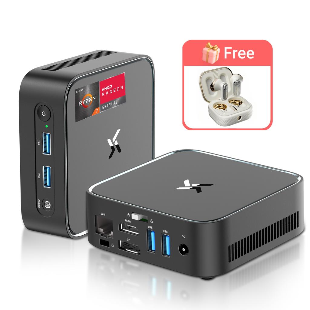 Mini PC Huidun H80 AMD Ryzen 7 3700U 16GB 512GB SSD Radeon Vega 10 Windows 11 Pro