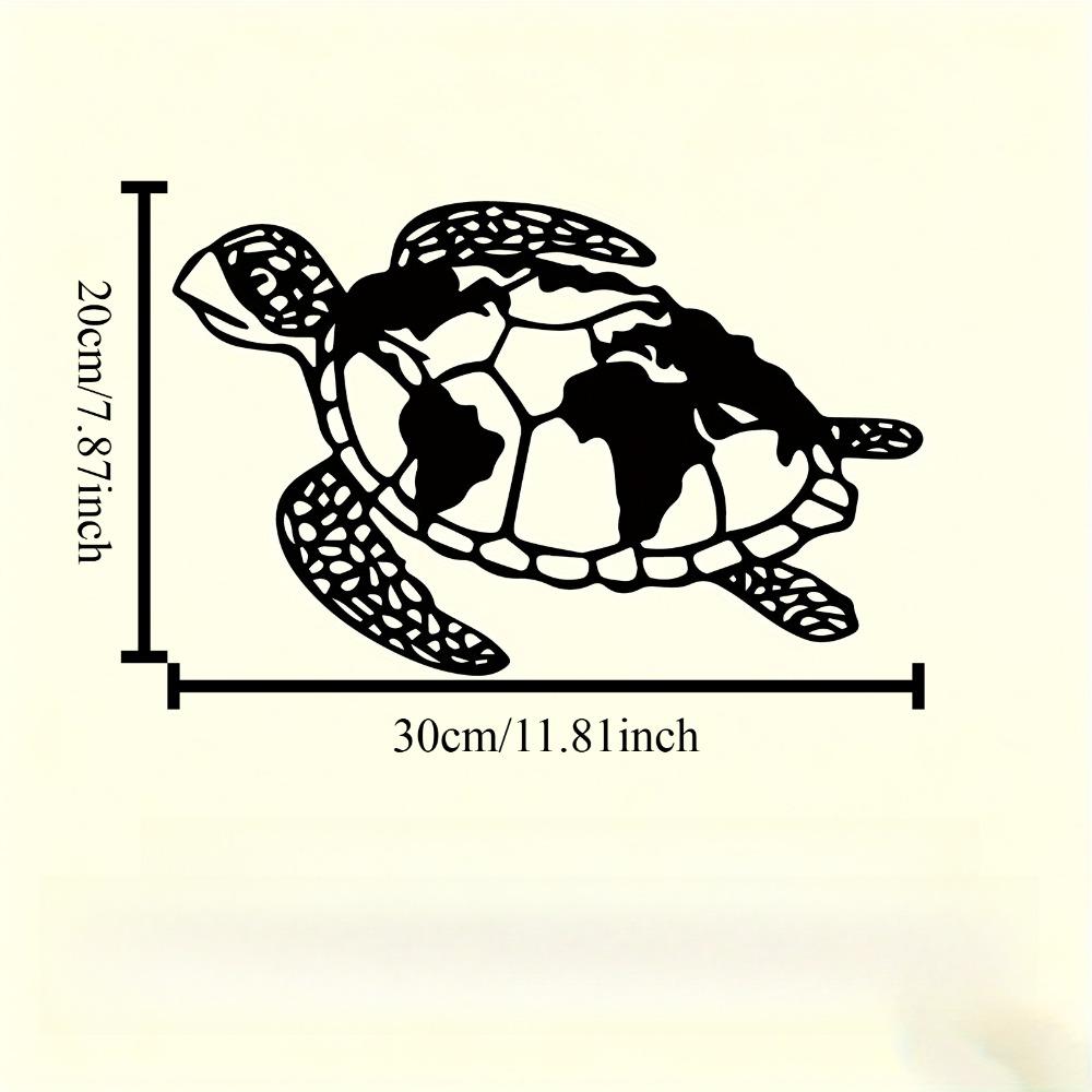 

1pc Sea Turtle Metal Wall Art, Exquisite Statue Mural, Weatherproof Garden Patio Fence Decor, Beach House Gift for Ocean Lovers Easter New Year 12in