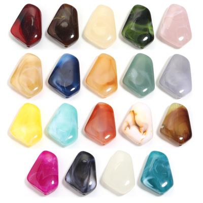 20pcs 25x18mm Irregular Acrylic Beads Colorful Cloud Loose Spacer Beads For DIY Jewelry Making Bracelets Necklace Accessories