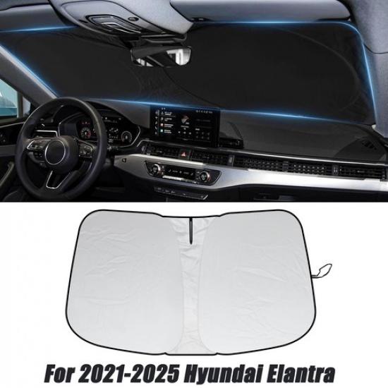 Car Front Windshield Sun Shade UV Block  Fits 2022 2023 2024 Hyundai Elantra