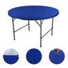 Elastic Round Table Cover Wrinkle-Resistant Fabric Universal Protection Indoor Outdoor
