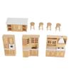1:12 Scale Wooden Dollhouse Cabinet Furniture Stimulation Realistic Miniature Kitchen Cabinets