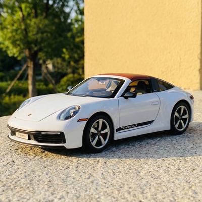 1:32 Porsche 911 Targa GT3 Décapotable Roadster Alliage Métal Modèle Réduit Voiture Ornements Tendance Maison Décorations Bureau Ordinateur